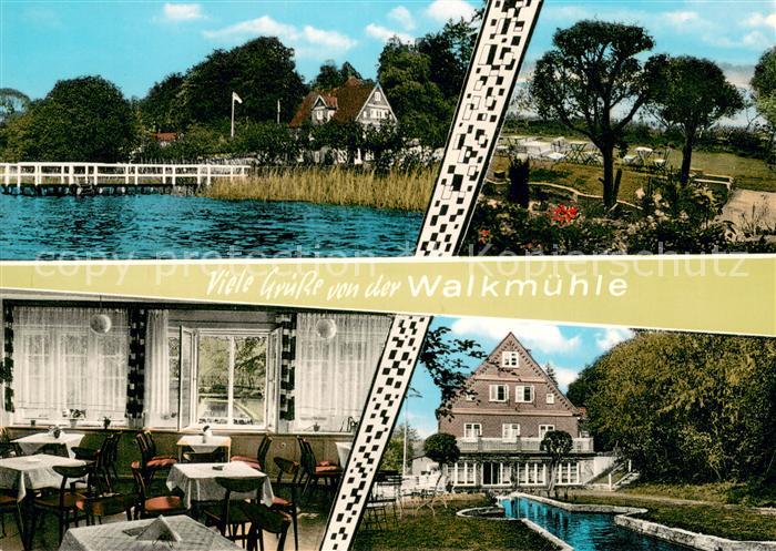 Ratzeburg Pension Walkmuehle Teilansichten Kaffeegarten See