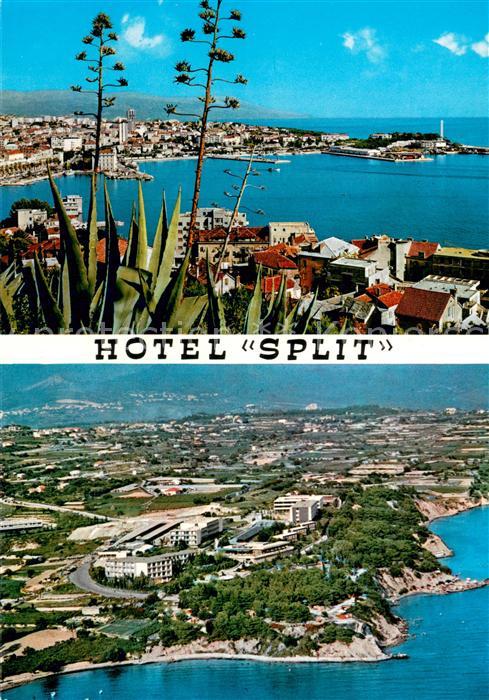 Split Spalato Fliegeraufnahme Hotel Split