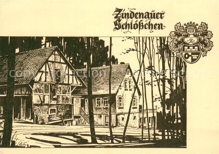 Steinau Odenwald WaldCafe Restaurant Zindenauer Schloesschen Kuenstlerkarte