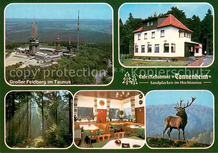 Sandplacken Taunus Cafe Restaurant Tannenheim Grosser Feldberg Fliegeraufnahme H