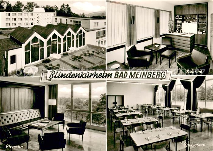 Bad Meinberg Blindenkurheim Kantine Sitzecke Speisesaal