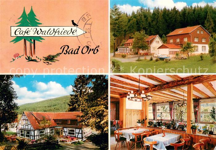 Bad Orb Cafe Waldfriede mit Gaestehaus Gastraum