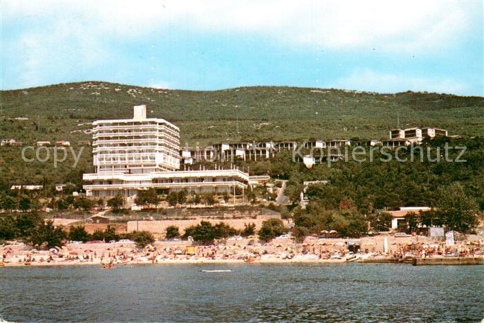 Crikvenica Kroatien Hotel Omorika Motel Ad Turres Ansicht vom Meer aus