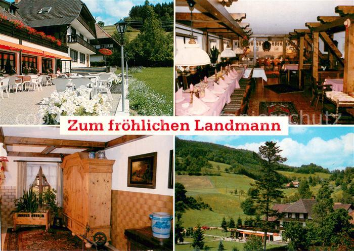 Kirchhausen Steinen Gasthof Zum froehlichen Landmann Restaurant Terrasse Landsch