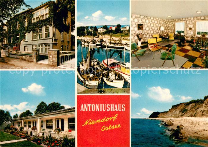 Niendorf Ostseebad Timmendorferstrand Antoniushaus Kinderheim Hafen Fischkutter