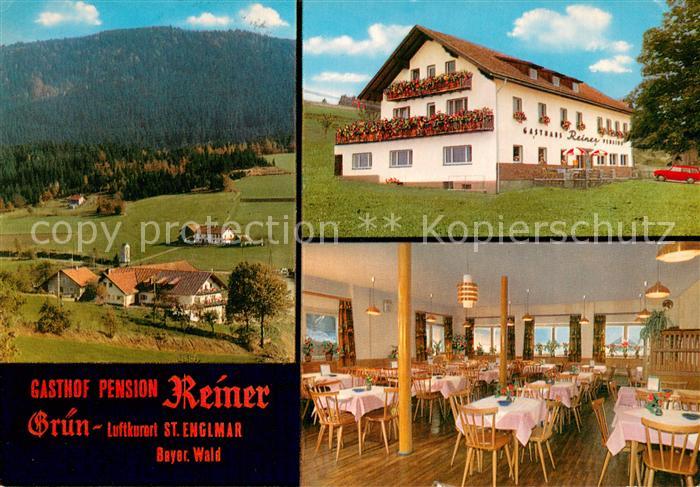 Gruen St Englmar Gasthof Pension Reiner Panorama Bayerischer Wald