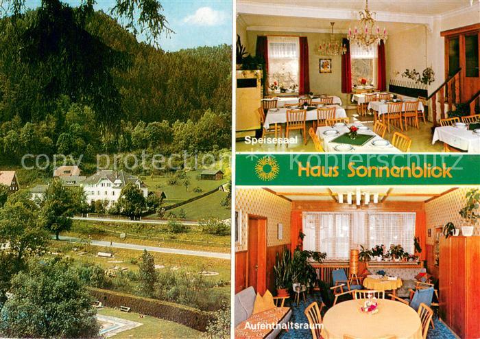 Zavelstein Erholungsheim Haus Sonnenblick Speisesaal Aufenthaltsraum