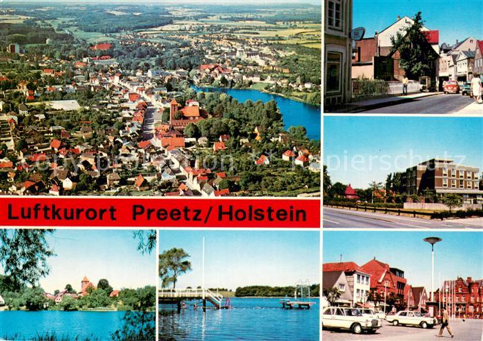 Preetz Holstein Luftbild Motive Innenstadt Partie am Wasser