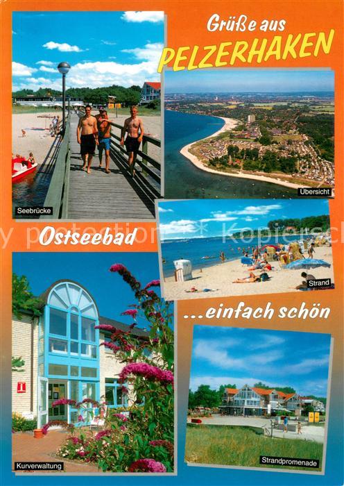 Pelzerhaken Seebruecke Kurverwaltung Strand Promenade Luftbild