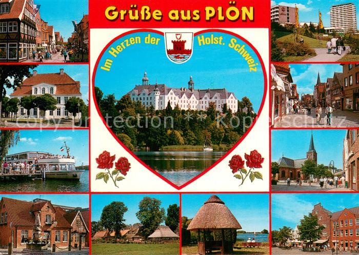 Ploen See Teilansichten Motive Innenstadt Schloss Herz Naturpark Holsteinische S