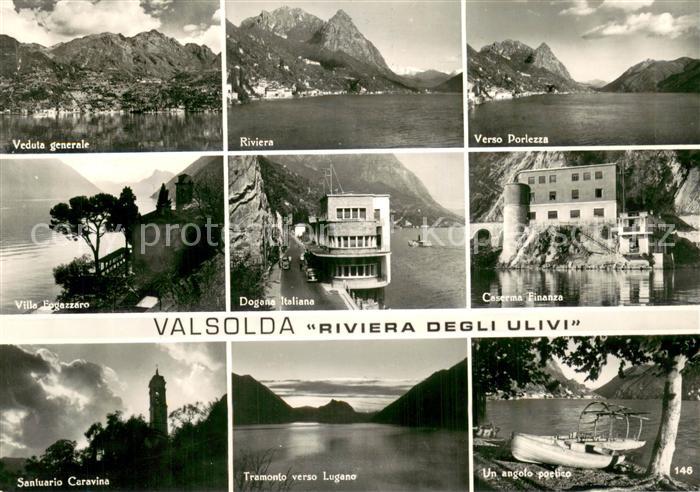 Valsolda Como Lombardei Panorama Riviera degli Ulivi Villa Fogazzaro Dogana Ital