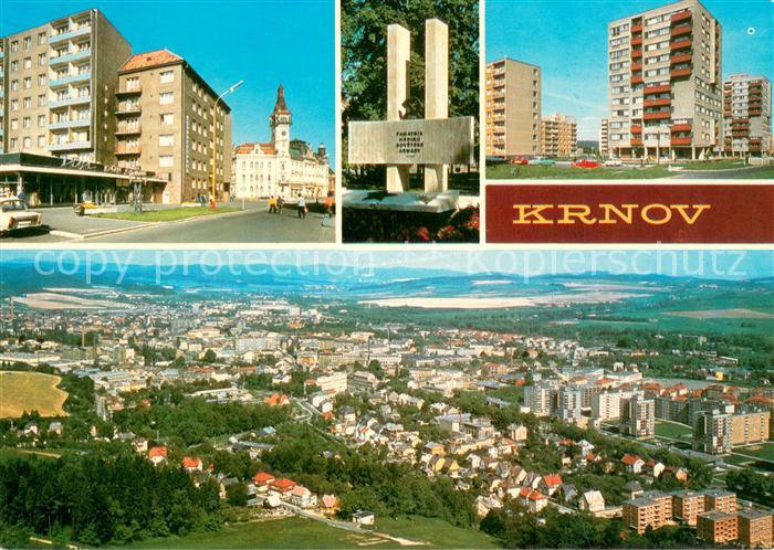 Krnov CZ Motive Innenstadt Denkmal Wohnsiedlung Fliegeraufnahme