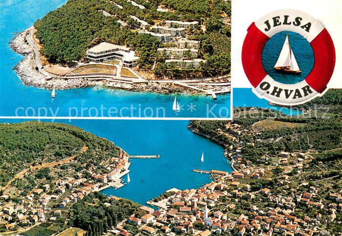 Jelsa Croatia Hotel Ferienanlage Hafen Bucht Rettungsring