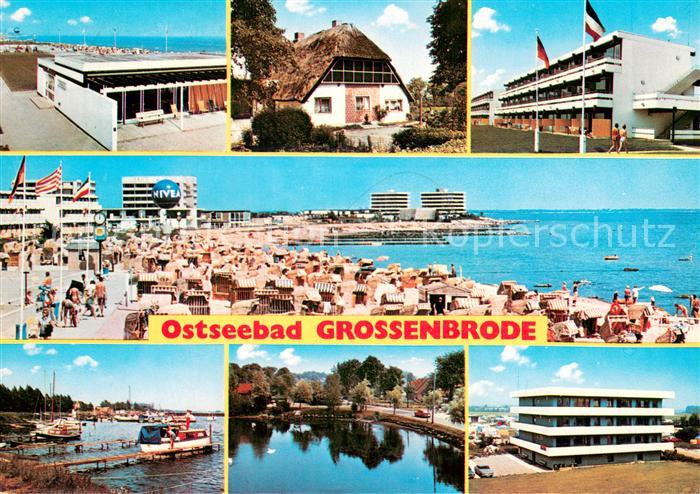 Grossenbrode Ostseebad Teilansichten Strandleben Hafen Hotel