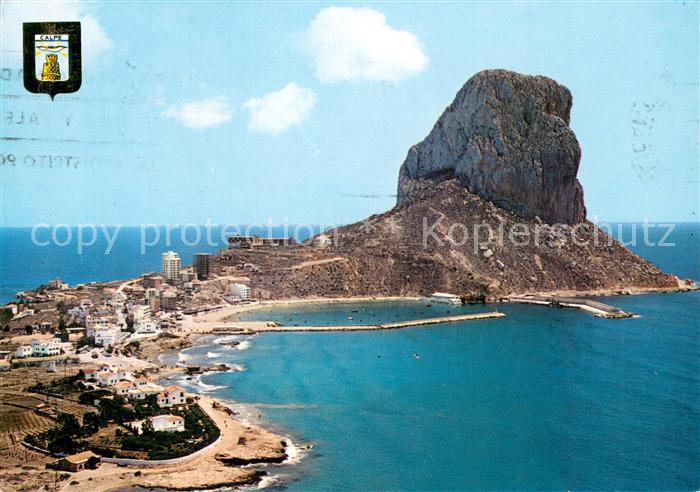 Calpe Alicante Espana Penon de Ifach vista aérea