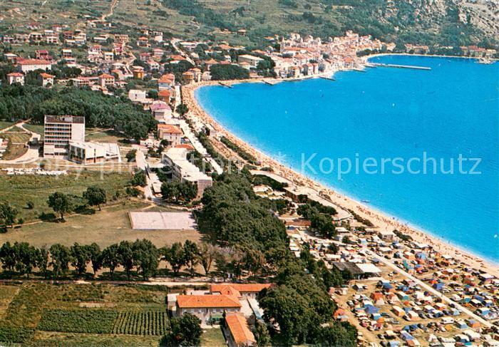Baska Otok Krk Panorama Kuestenort Strand Campingplatz
