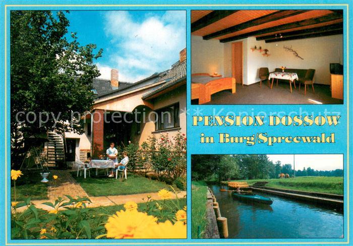 Burg Spreewald Pension Dossow Fremdenzimmer Wasserstrasse Kanufahren