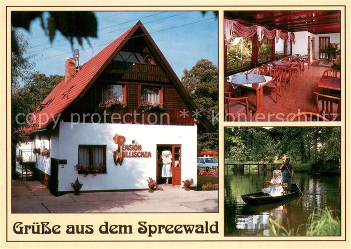 Burg Spreewald Pension Willischza Gastraum Kahnfahrt Wasserstrasse