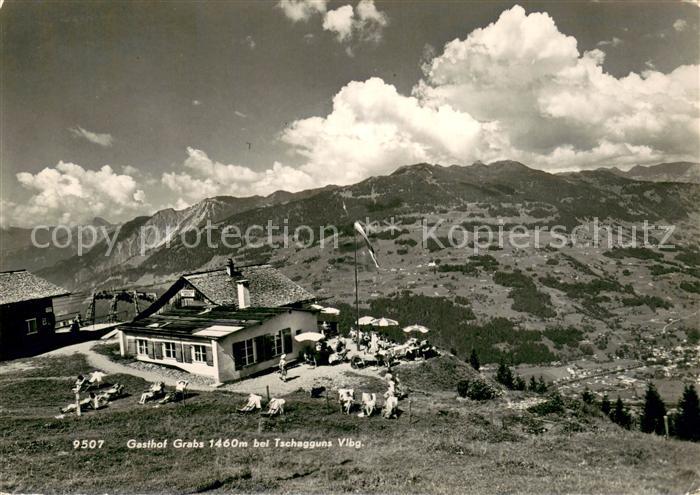 Tschagguns Vorarlberg Berggasthof Grabs Fernsicht Alpenpanorama