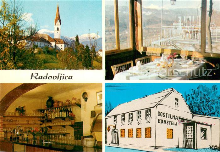 Radovljica Gorenjska Slovenia Gasthaus Kunstelj Restaurant Kirche