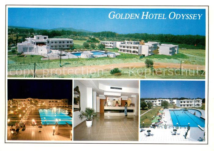 Kolymbia Golden Hotel Odyssey Empfangshalle Swimming Pool