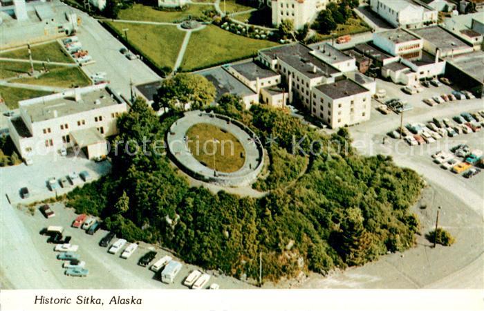 Sitka Alaska Fliegeraufnahme Pioneer Home and baranof Hill
