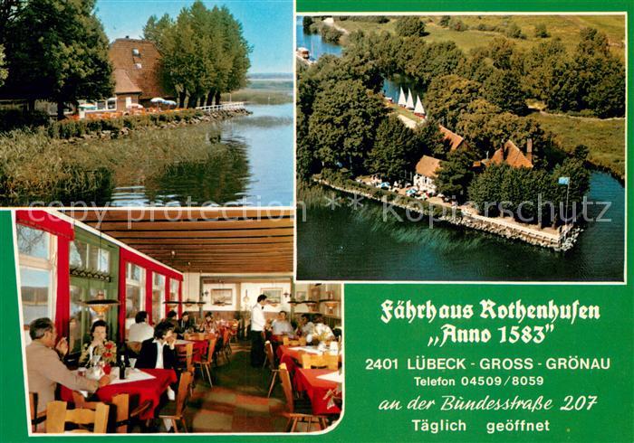 Luebeck Fliegeraufnahme Faehrhaus Rothenhusen