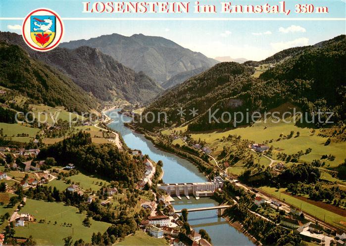 Losenstein Fliegeraufnahme Ennstal