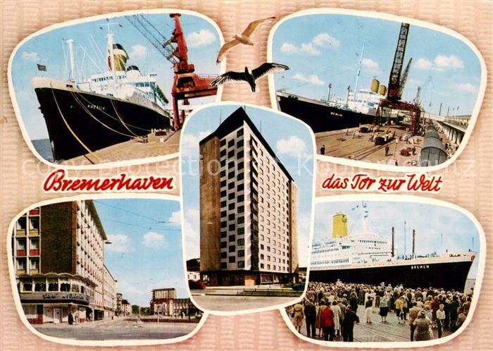 Bremerhaven Teilansichten Dampfer