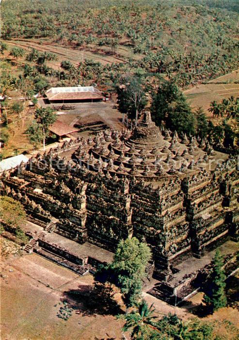 Java Indonesien Fliegeraufnahme Borobudur Buddhist Temple