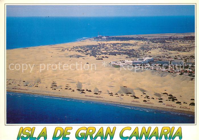 Maspalomas Gran Canaria Fliegeraufnahme Touristenkomplex Duenen