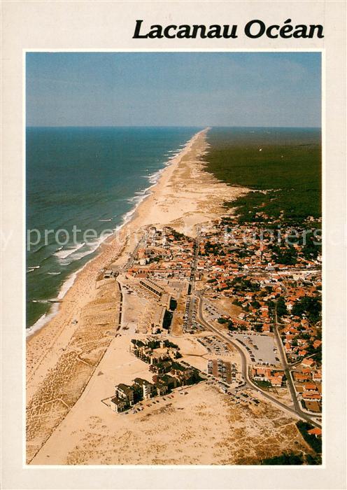 Lacanau 33 Fliegeraufnahme Strand und Stadt