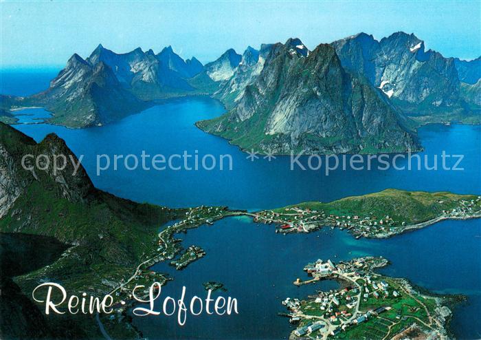 Reine Lofoten Fliegeraufnahme