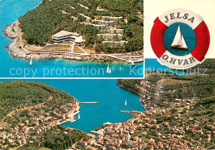 Jelsa Croatia Fliegeraufnahme Panorama
