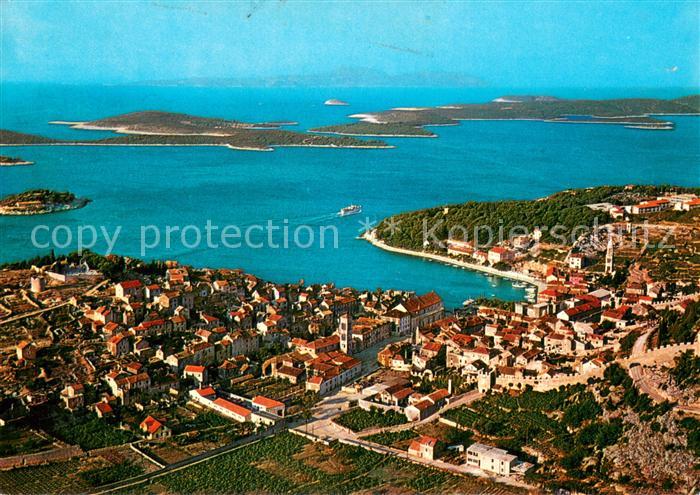 Hvar Croatia Fliegeraufnahme Panorama