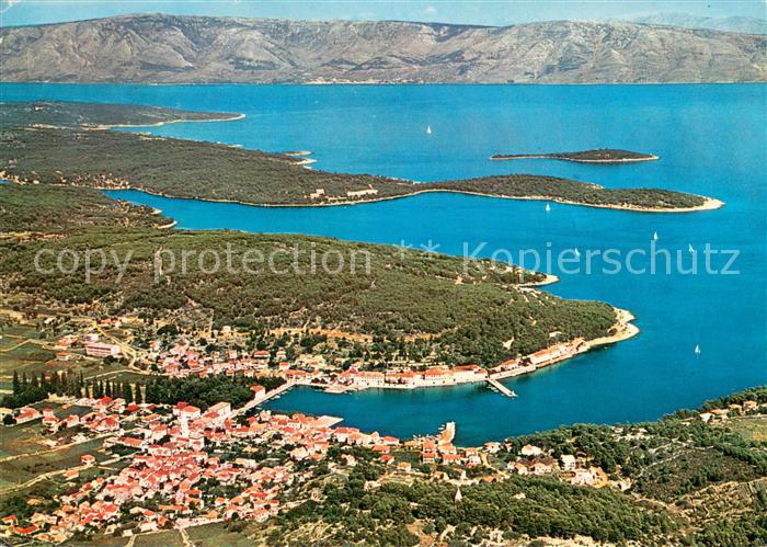 Jelsa Croatia Fliegeraufnahme Panorama