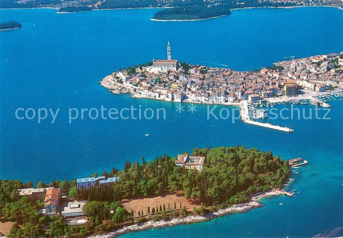 Rovinj Rovigno Istrien Fliegeraufnahme Panorama Hotel Katarina