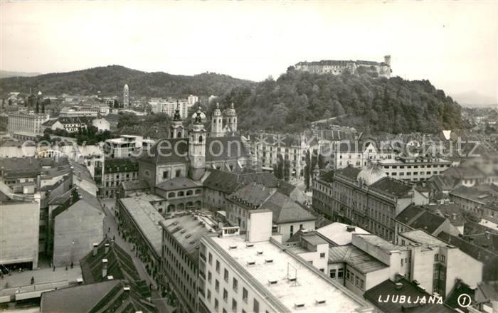 Ljubljana Laibach Teilansicht