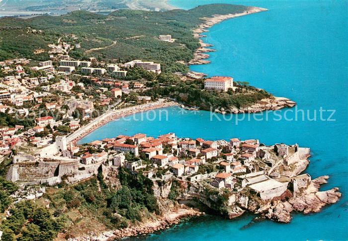 Ulcinj Montenegro Fliegeraufnahme Kuestenpanorama