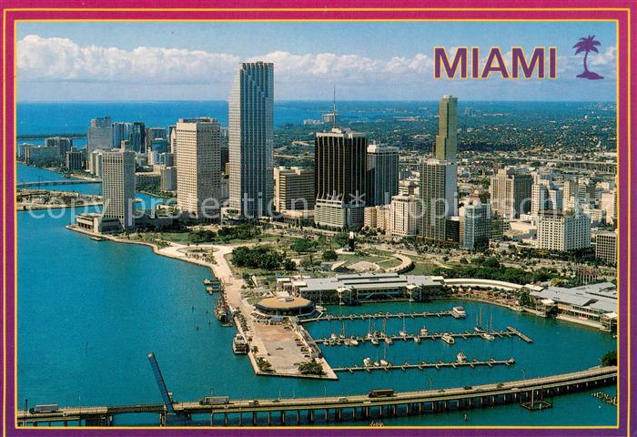 Miami Florida Fliegeraufnahme City and Bayside Market Place