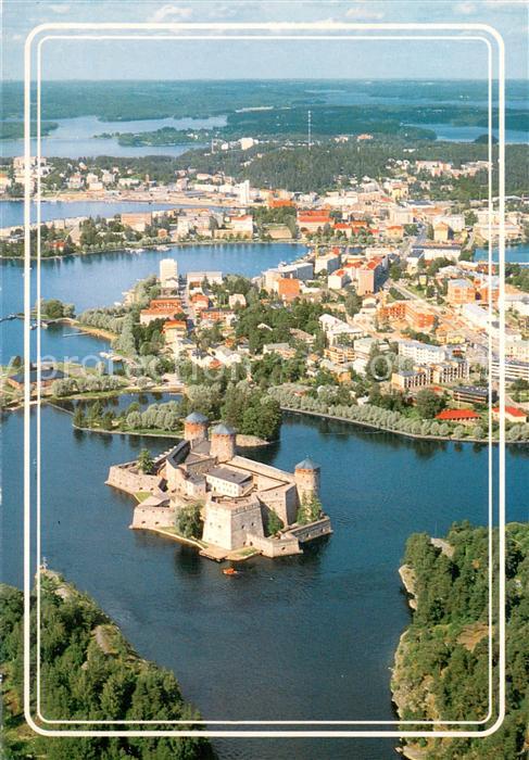 Savonlinna Finnland Fliegeraufnahme Panorama