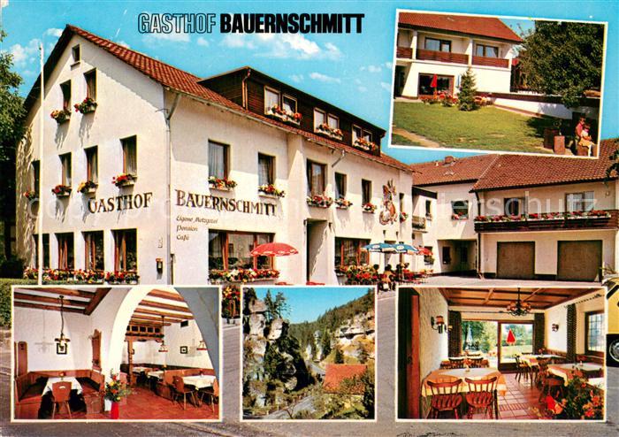 Pottenstein Oberfranken Gasthof Bauernschmitt Innen- u. Aussenansichten