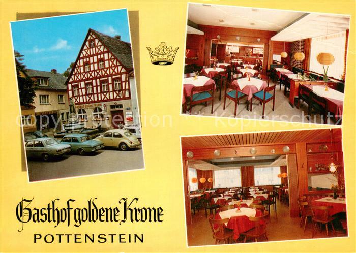 Pottenstein Oberfranken Gasthof goldene Krone Fachwerkhaus