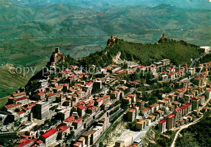 San Marino Repubblica Fliegeraufnahme Panorama