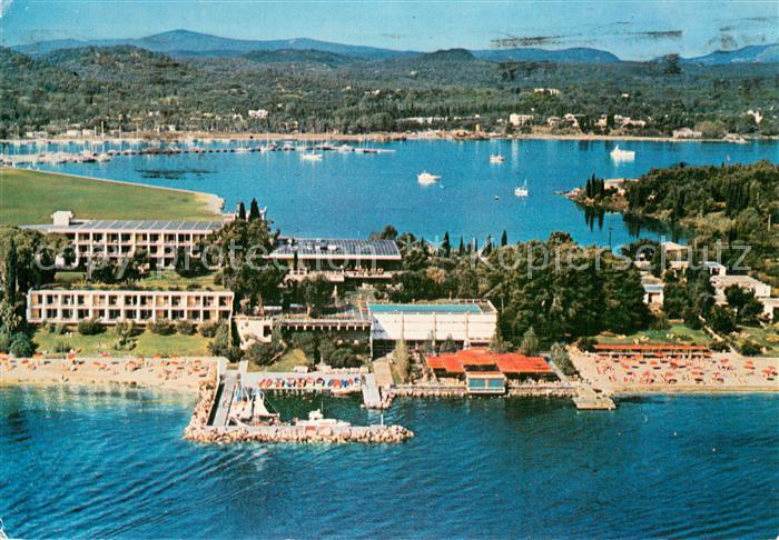 Corfu Korfu Fliegeraufnahme Kontokali Palace Hotel