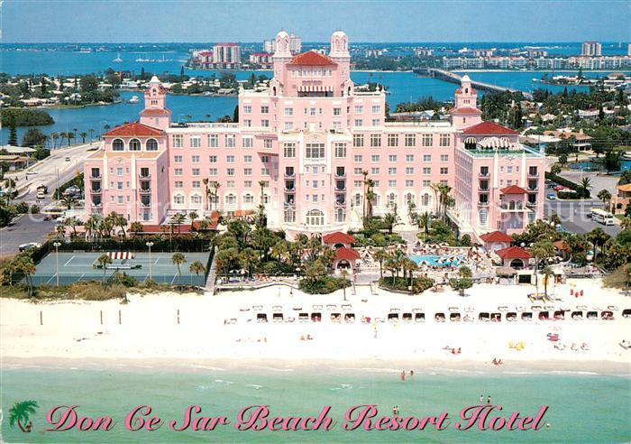 St Petersburg Florida Fliegeraufnahme Don Ce Sar Beach Resort Hotel
