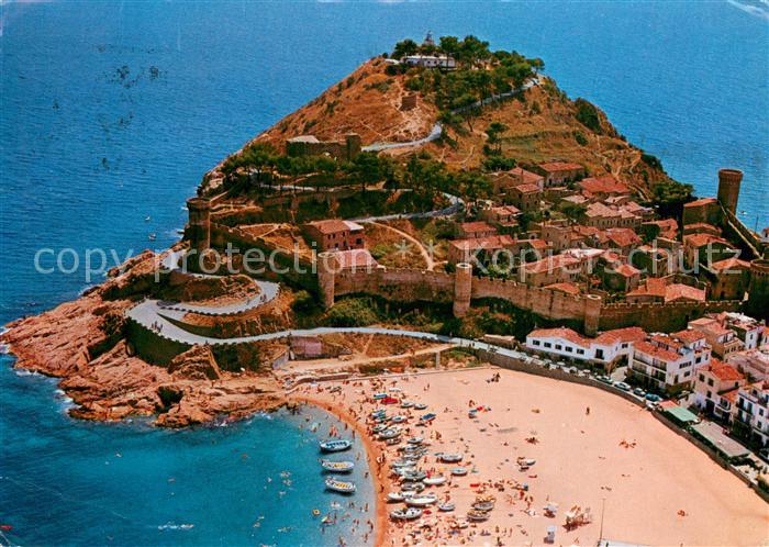Tossa de Mar Fliegeraufnahme Bucht Vila Vella