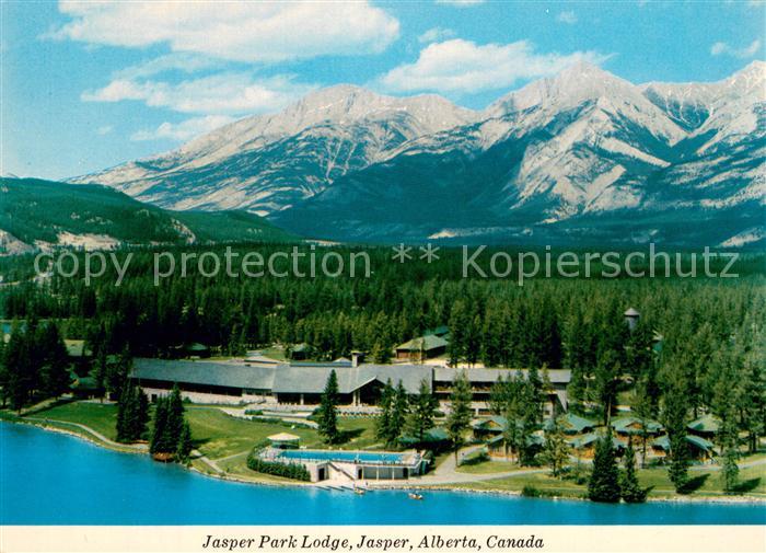 Jasper Alberta Fliegeraufnahme Jasper Park Lodge