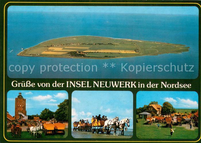 Insel Neuwerk Fliegeraufnahme Gesamtansicht