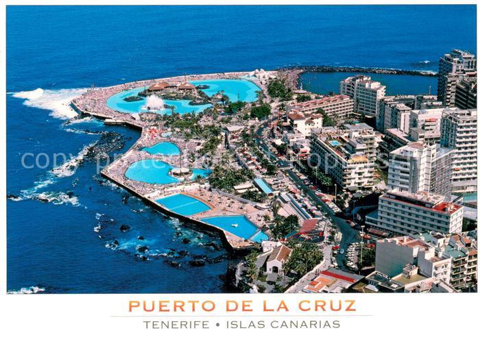 Puerto de la Cruz Fliegeraufnahme Lago Martianez